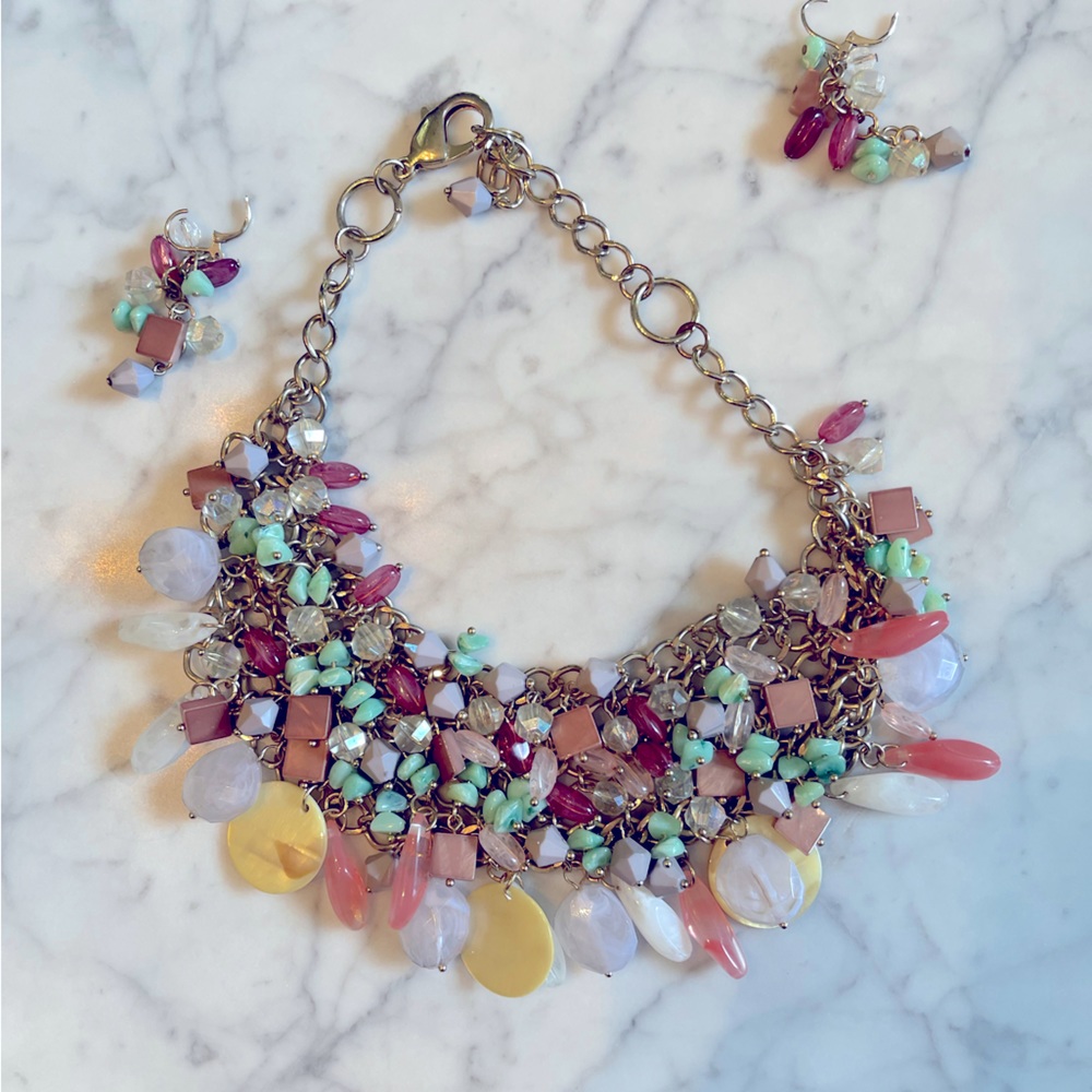Authentic Tommy Bahama necklace PLUS matching earrings.  Only worn a few times.